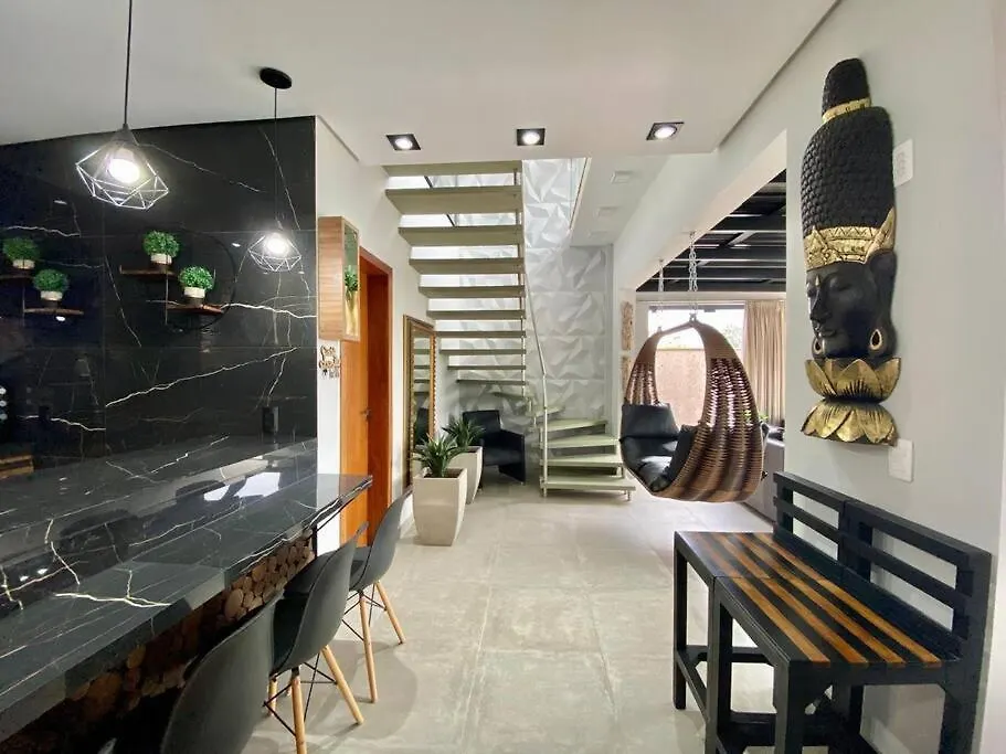 Semesterbostad Ponta Mar - Casa Incrivel Com Piscina 280Mts Mar Villa Palhoça