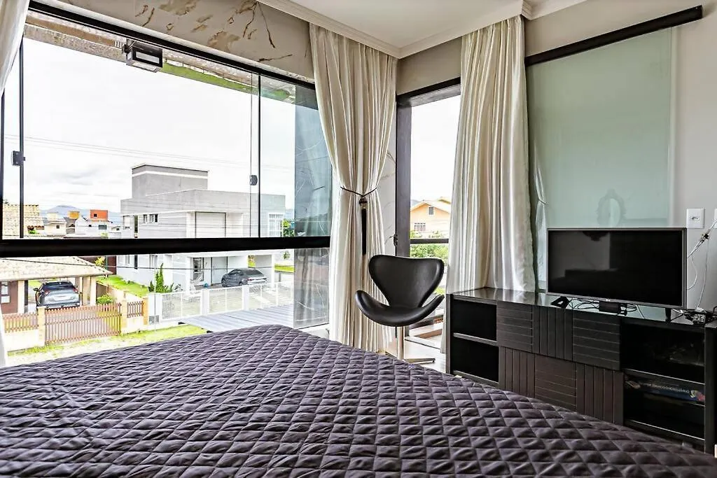Semesterbostad Ponta Mar - Casa Incrivel Com Piscina 280Mts Mar Villa Palhoça